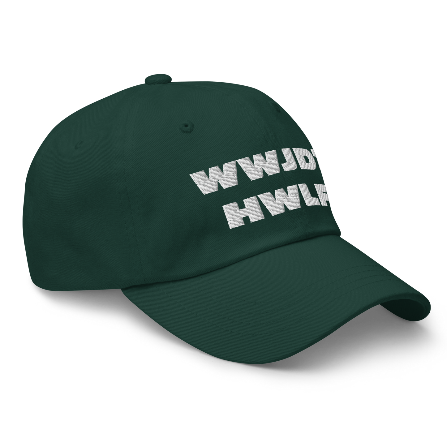 Dad Hat – WWJD? HWLF (11 colors)