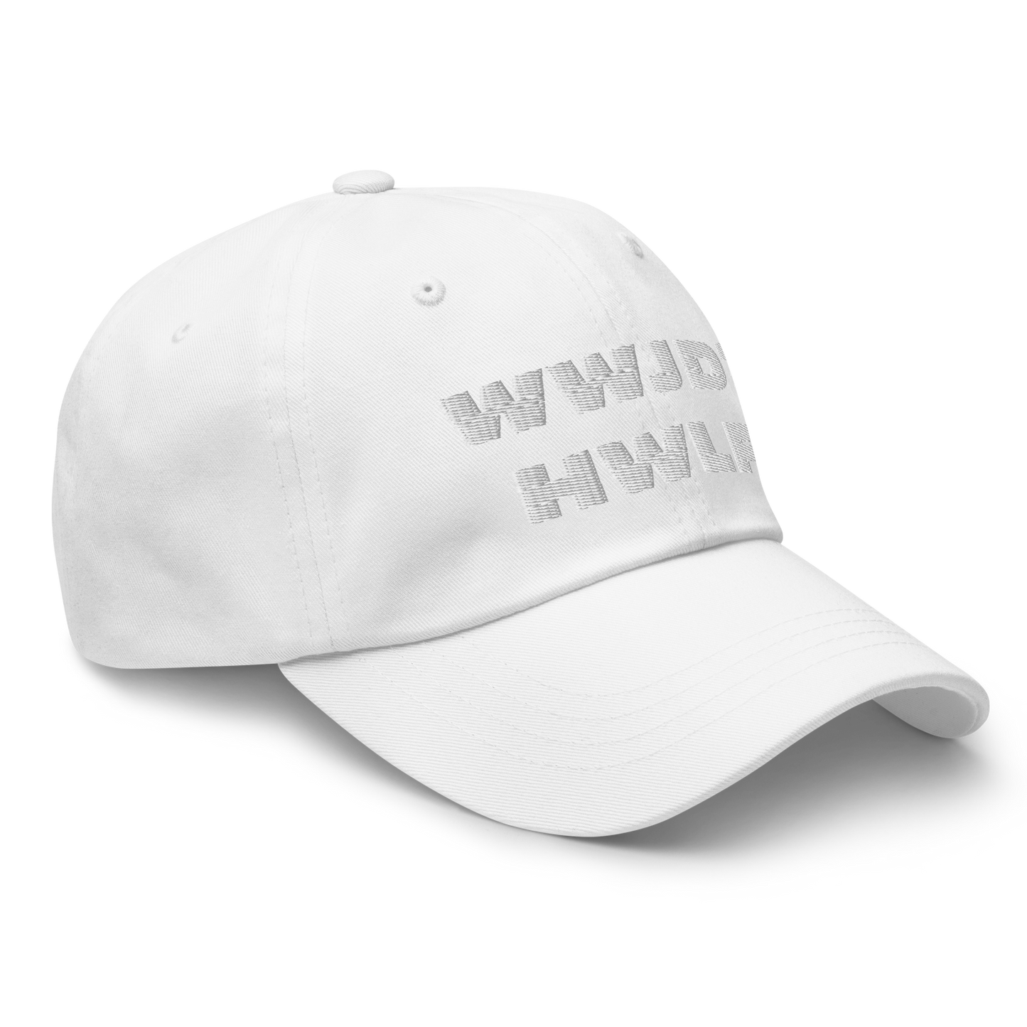 Dad Hat – WWJD? HWLF (11 colors)