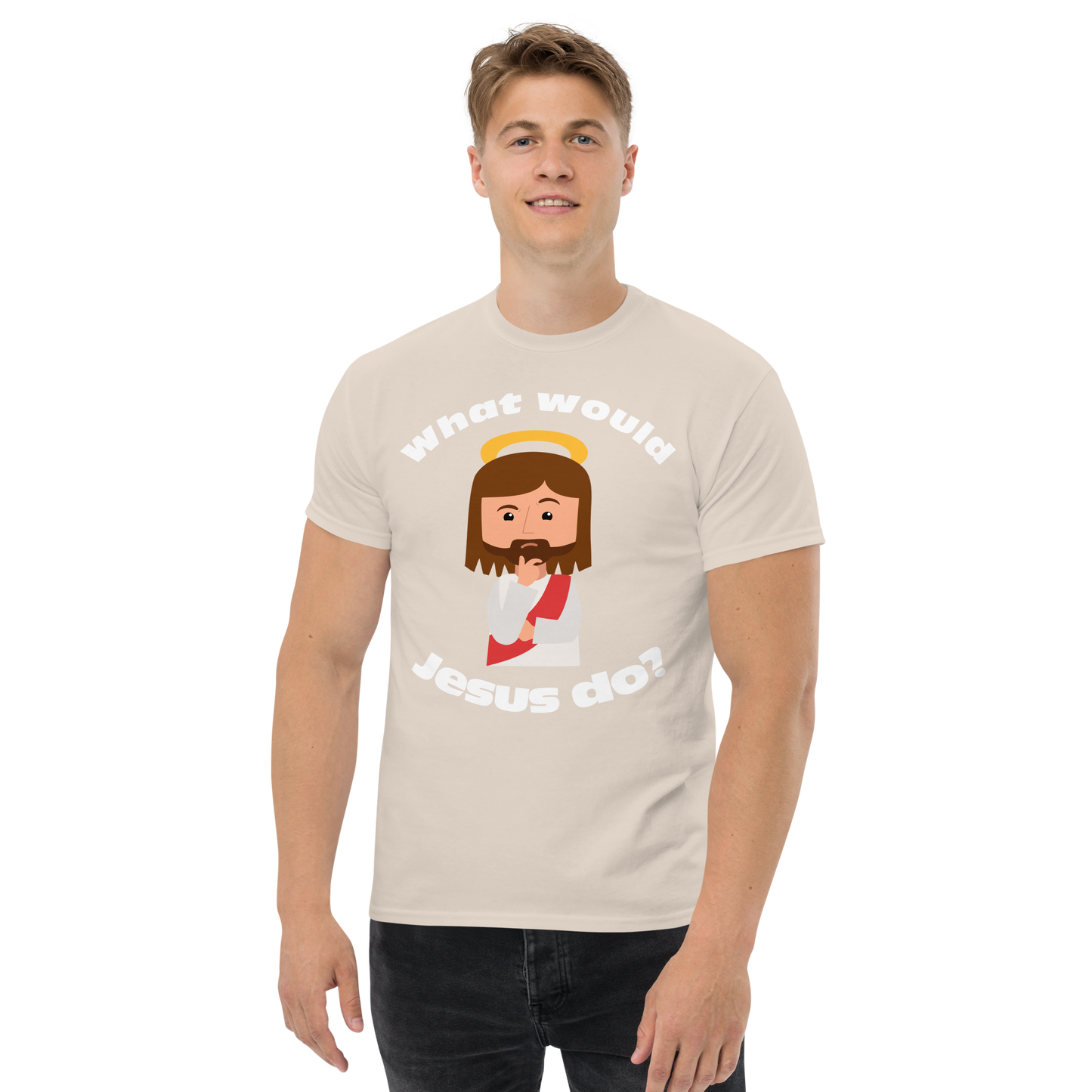 Classic T-Shirt – What would Jesus do? (14 colors)