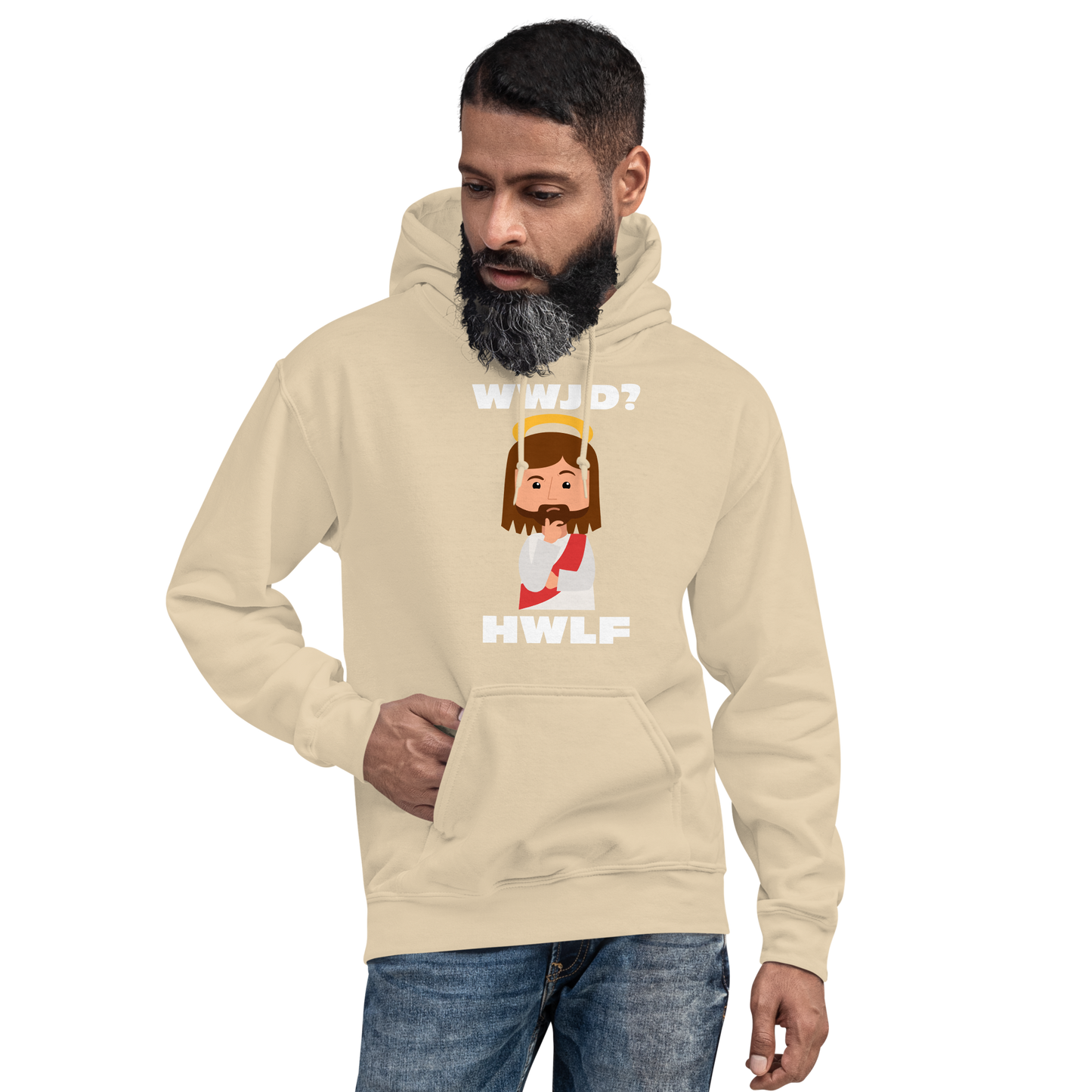 Unisex Hoodie – WWJD? HWLF (14 colors)