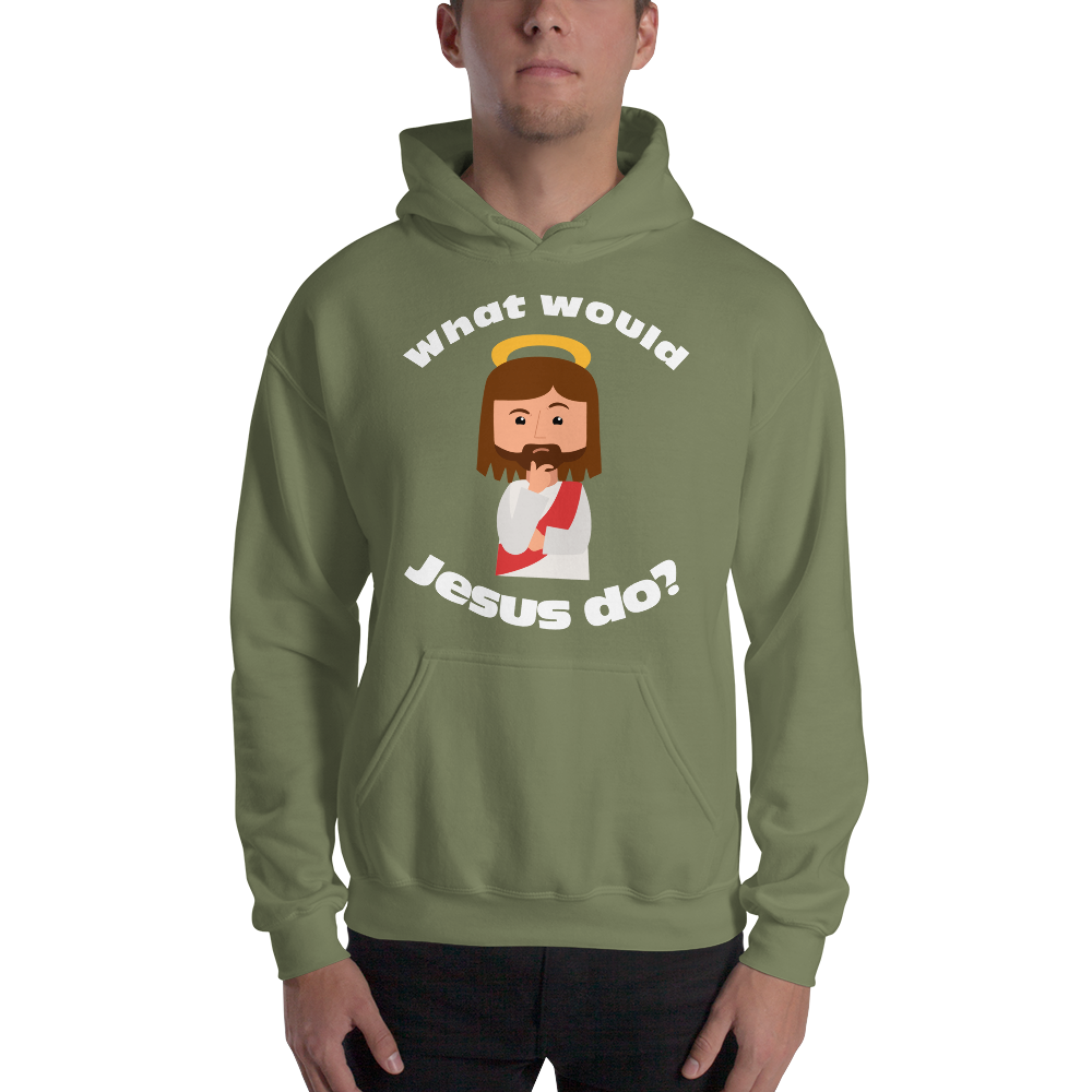 Unisex Hoodie – What would Jesus do? (14 colors)