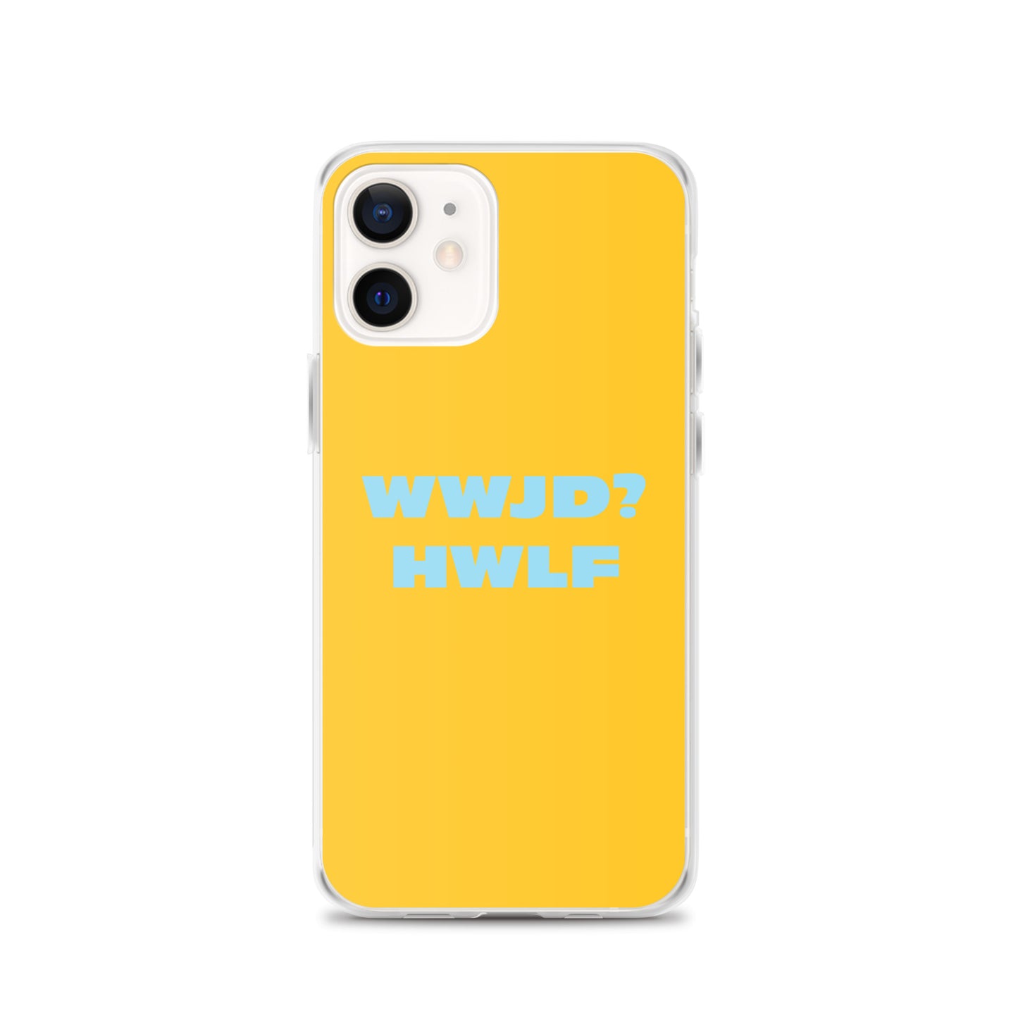 iPhone® Cases – WWJD? HWLF (gold/blue; available for most models)