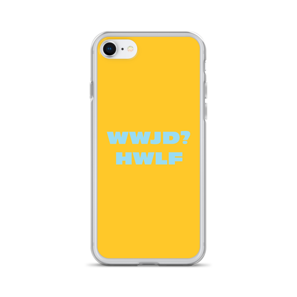 iPhone® Cases – WWJD? HWLF (gold/blue; available for most models)