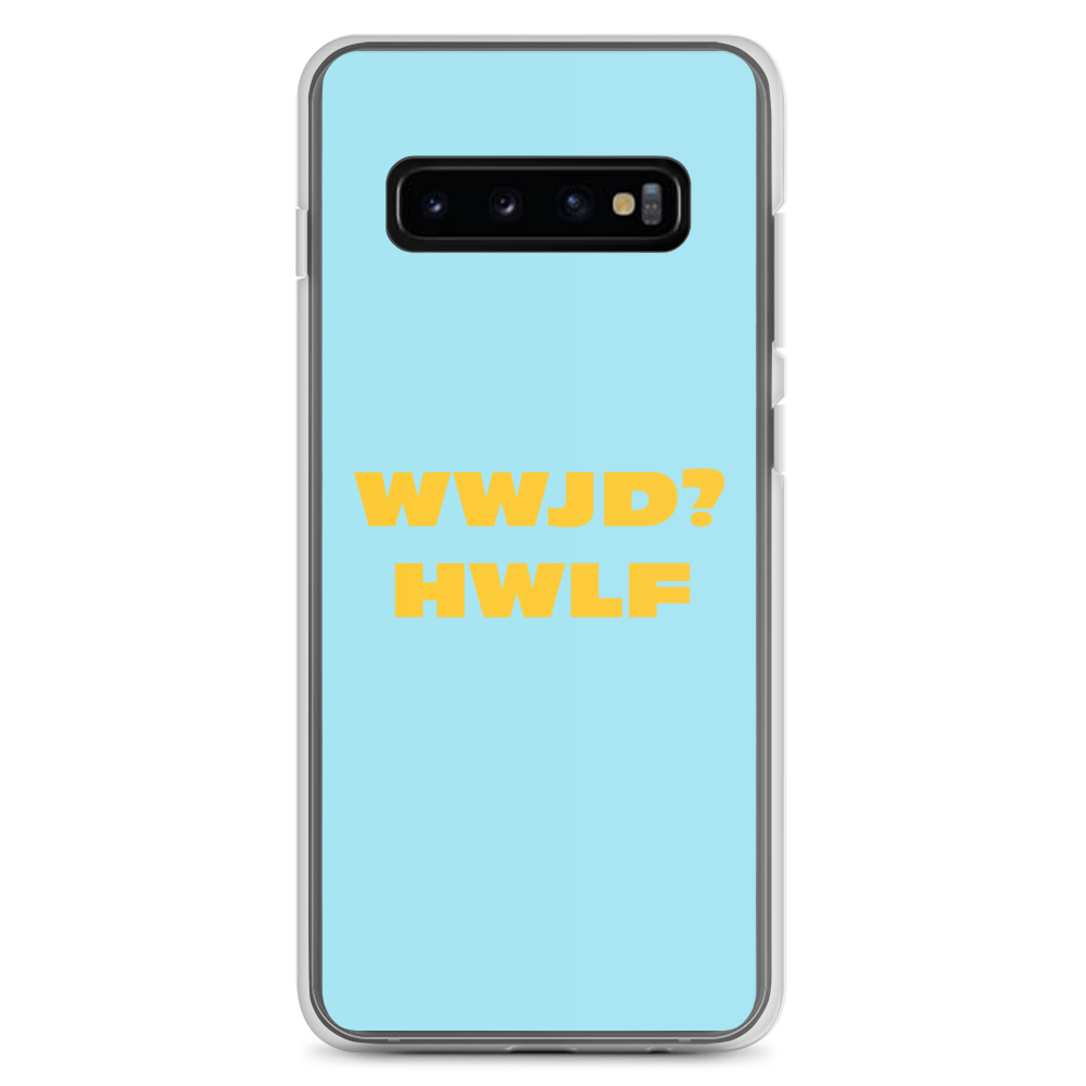 Samsung® Cases – WWJD? HWLF (blue/gold; available for most models)