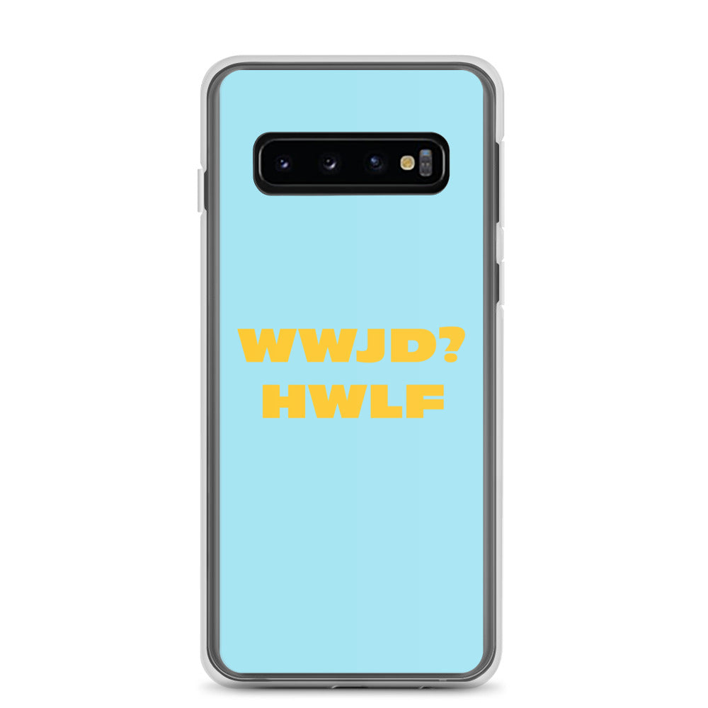 Samsung® Cases – WWJD? HWLF (blue/gold; available for most models)