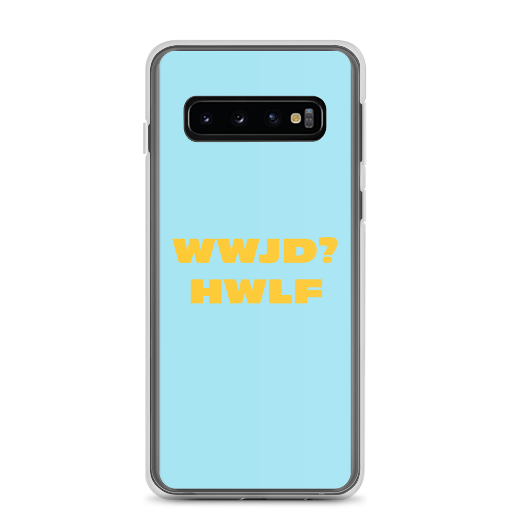 Samsung® Cases – WWJD? HWLF (blue/gold; available for most models)