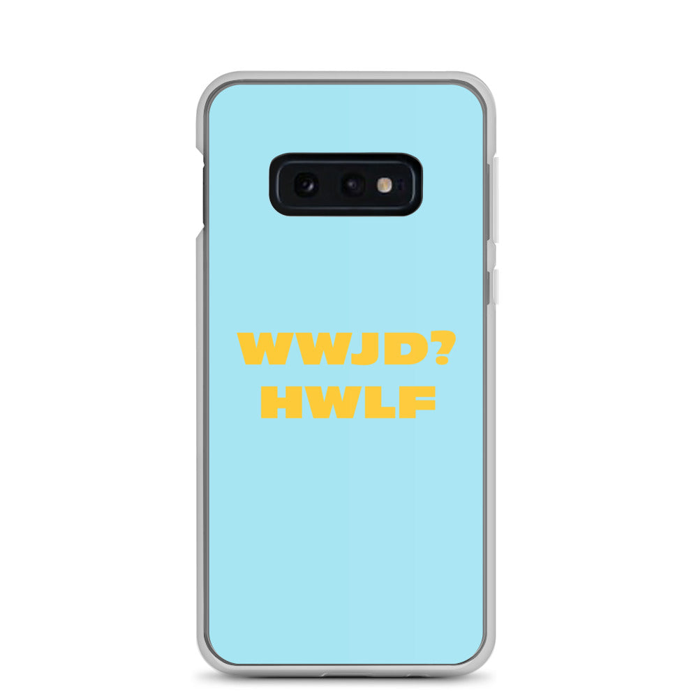 Samsung® Cases – WWJD? HWLF (blue/gold; available for most models)