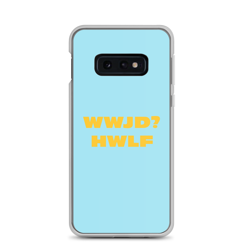 Samsung® Cases – WWJD? HWLF (blue/gold; available for most models)