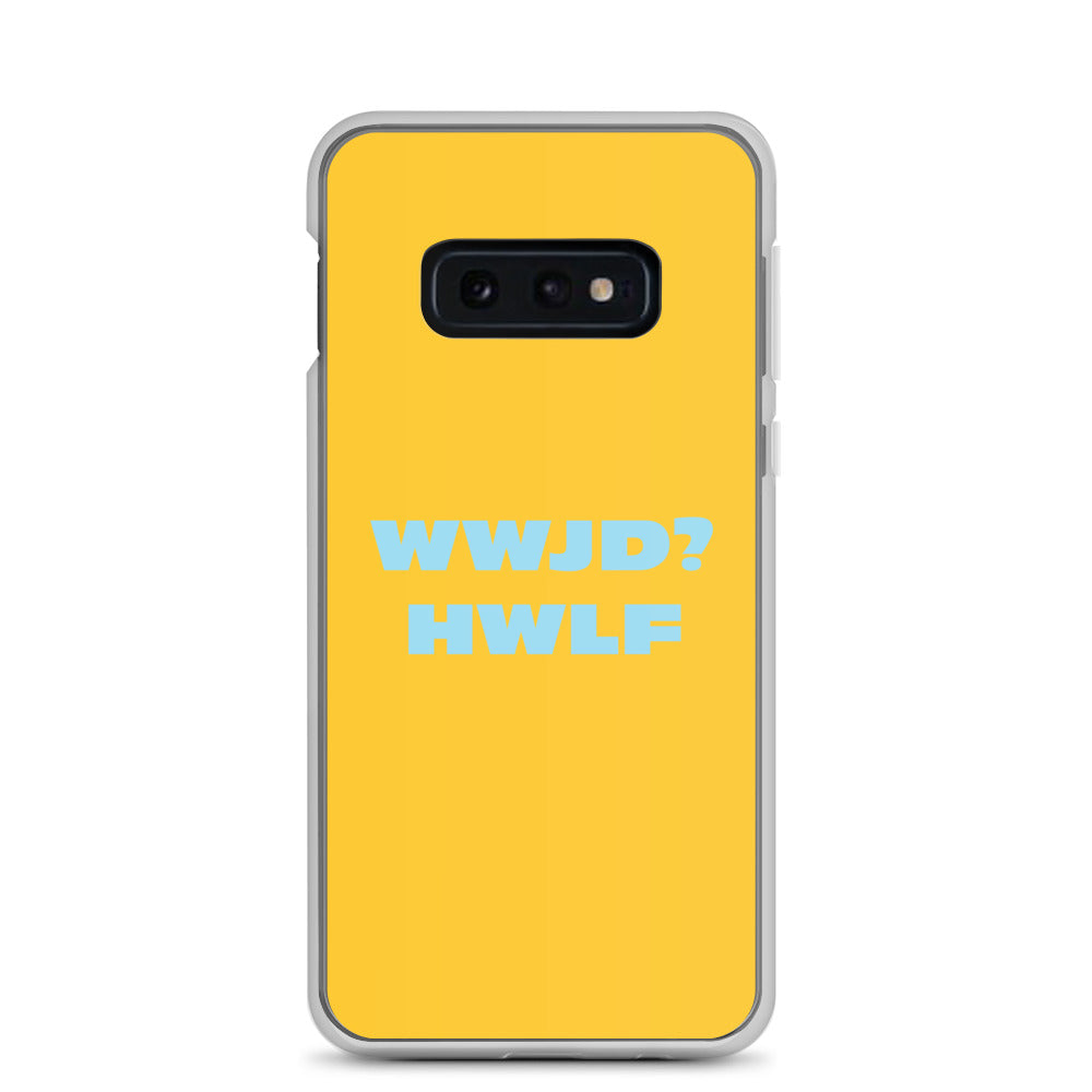 Samsung® Cases – WWJD? HWLF (gold/blue; available for most models)