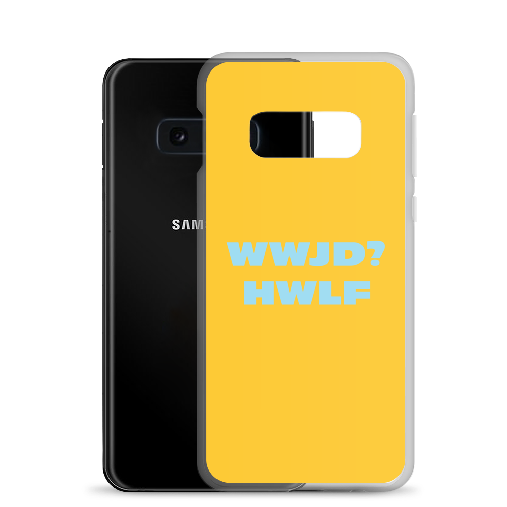 Samsung® Cases – WWJD? HWLF (gold/blue; available for most models)