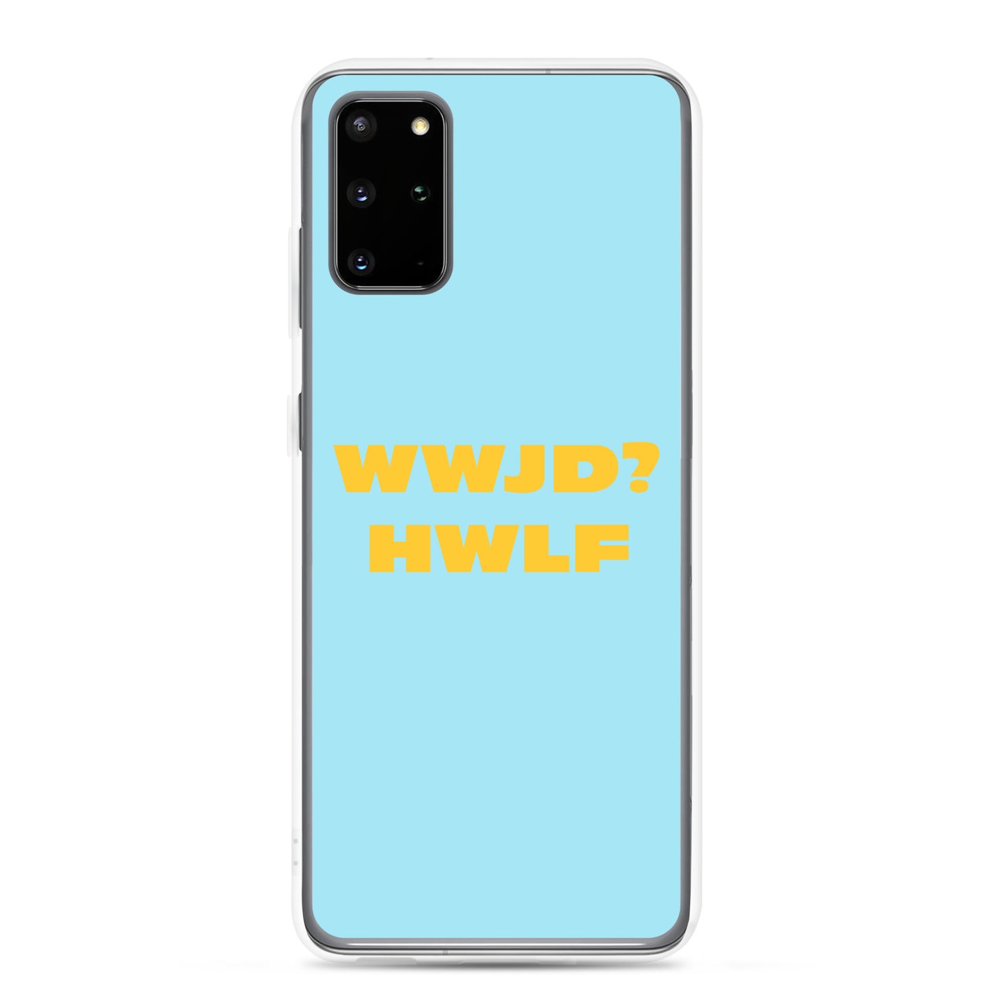 Samsung® Cases – WWJD? HWLF (blue/gold; available for most models)