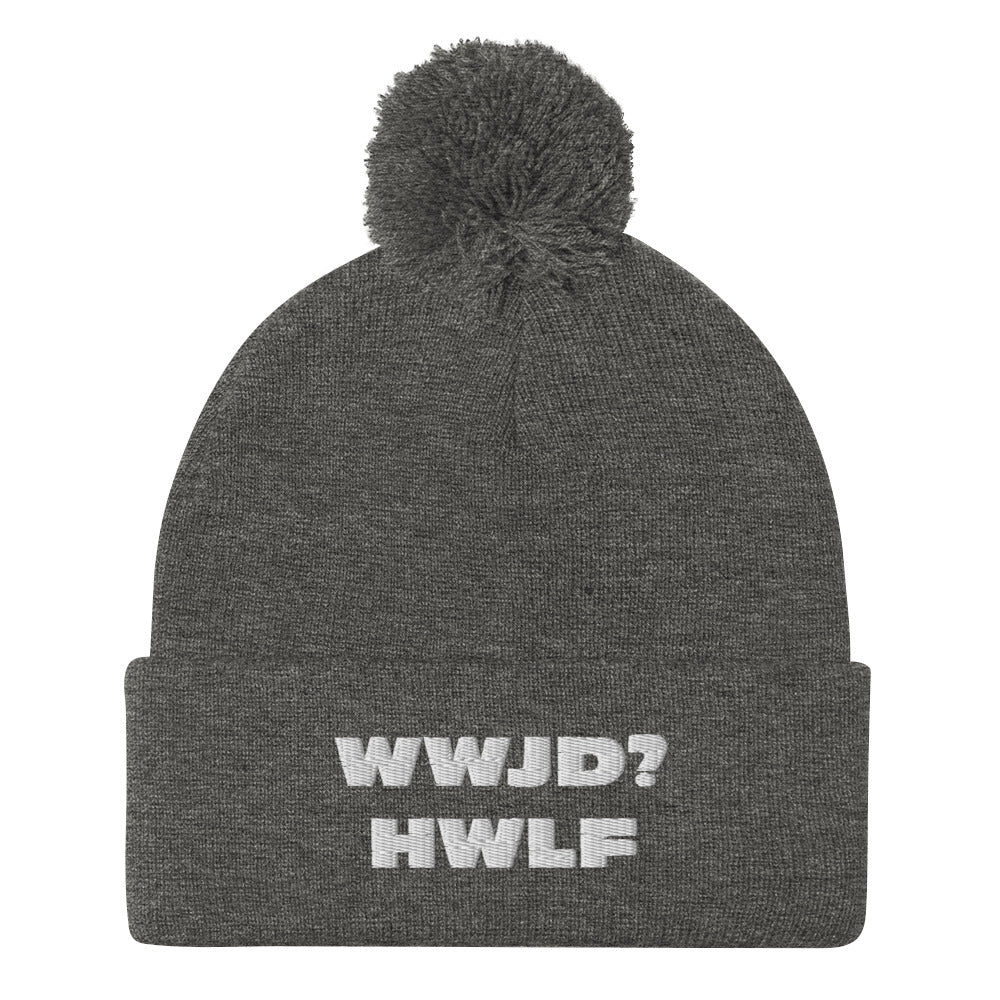 Pom-Pom Beanie – WWJD? HWLF (12 variations)