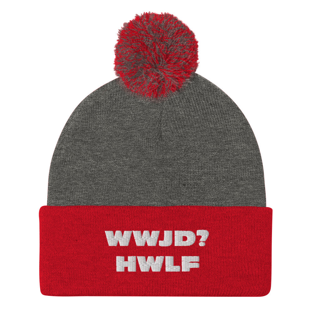 Pom-Pom Beanie – WWJD? HWLF (12 variations)