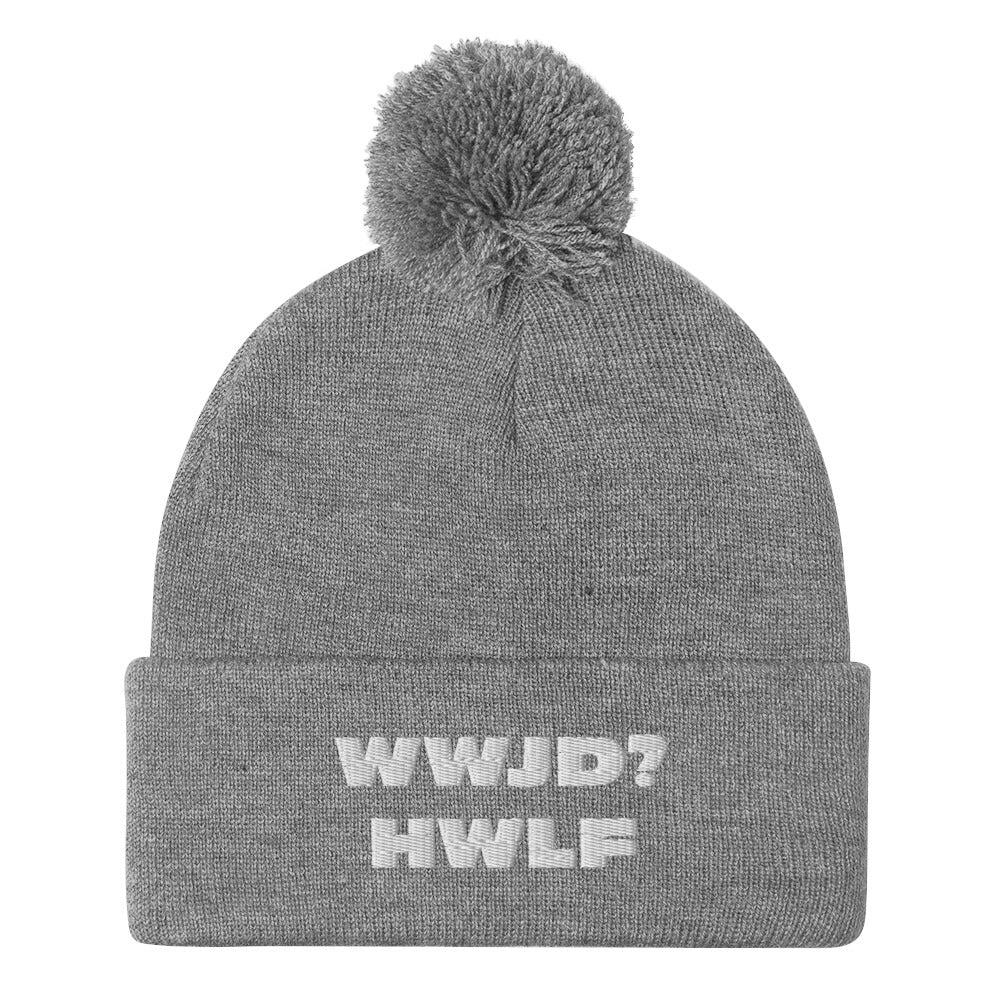 Pom-Pom Beanie – WWJD? HWLF (12 variations)