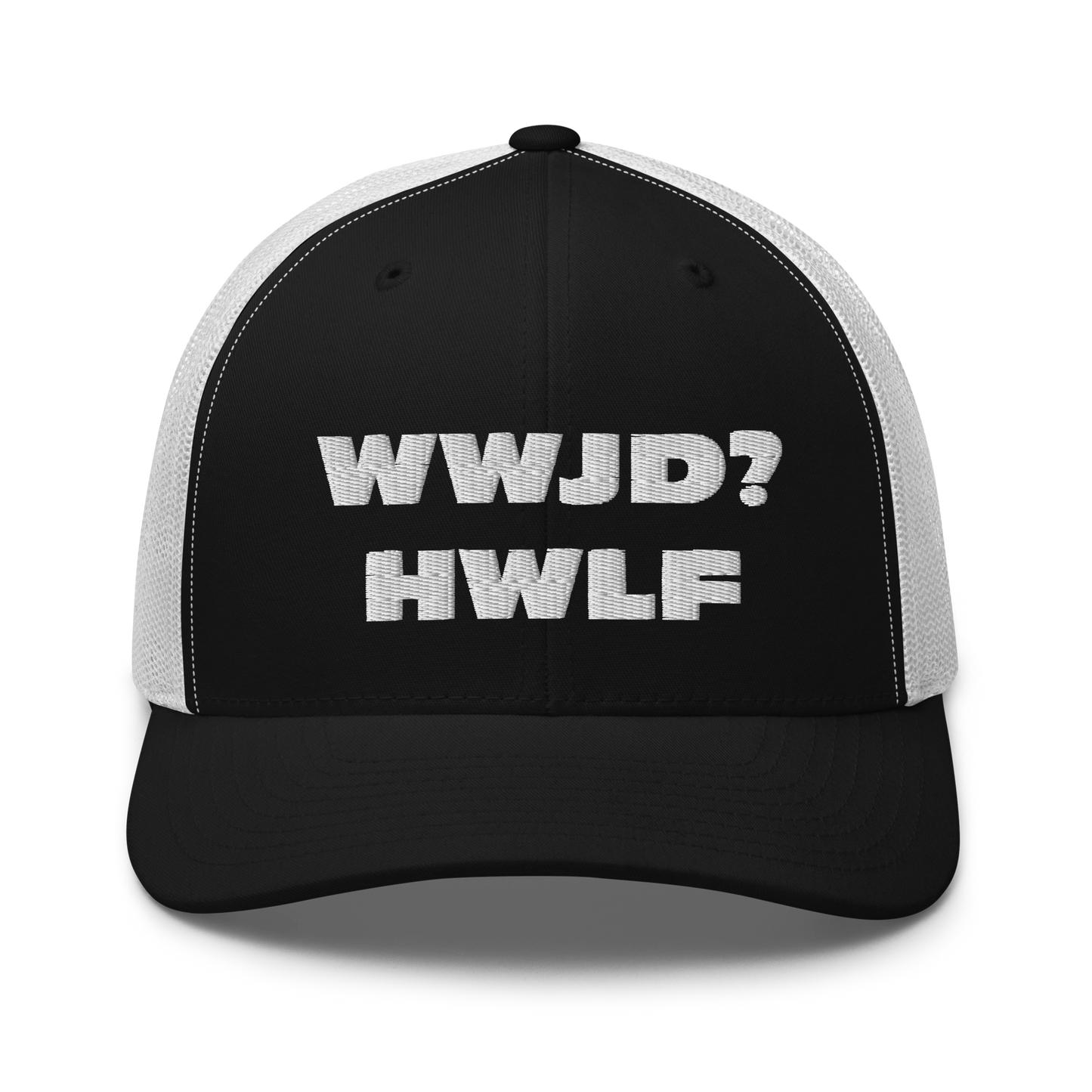 Trucker Cap – WWJD? HWLF (13 variations)