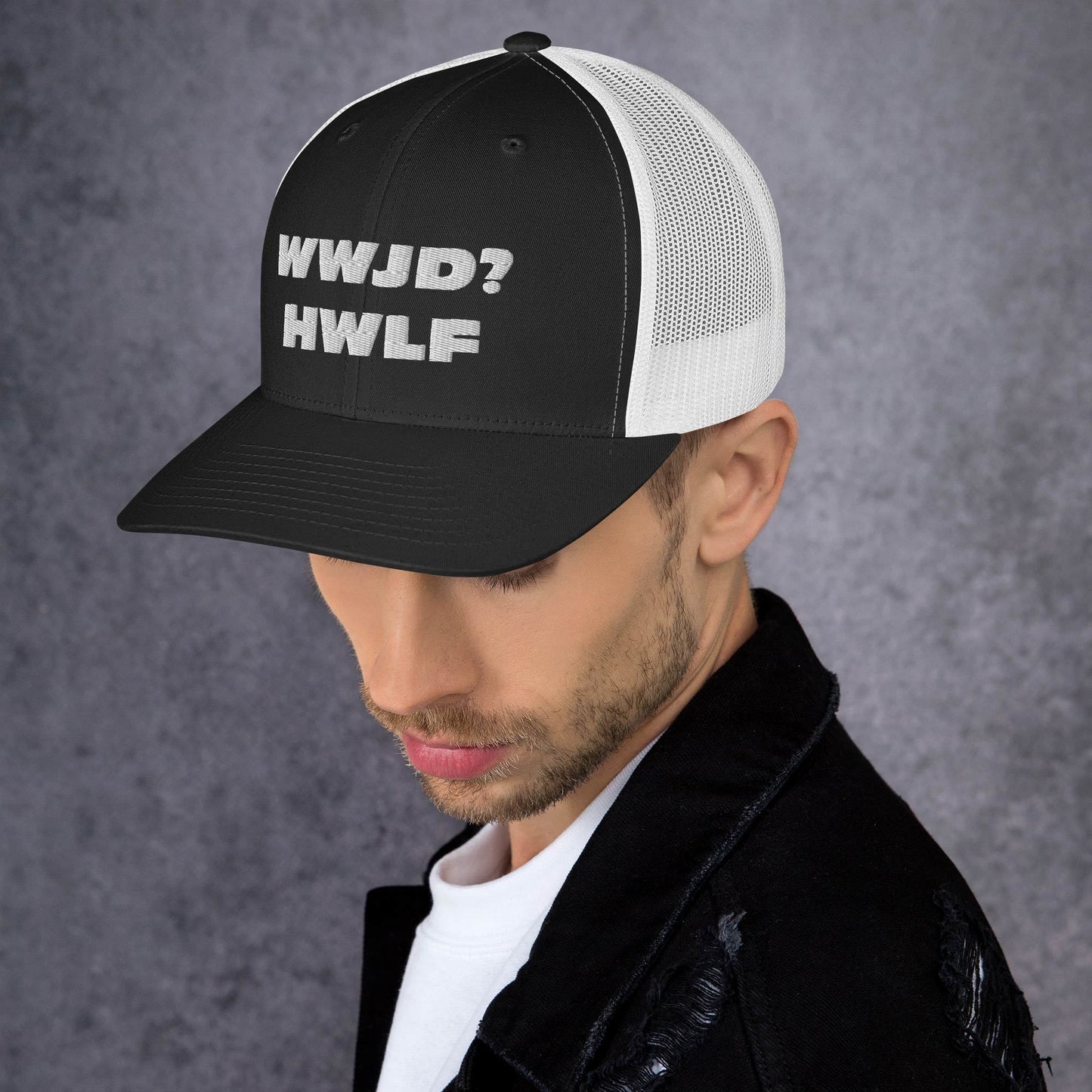 Trucker Cap – WWJD? HWLF (13 variations)