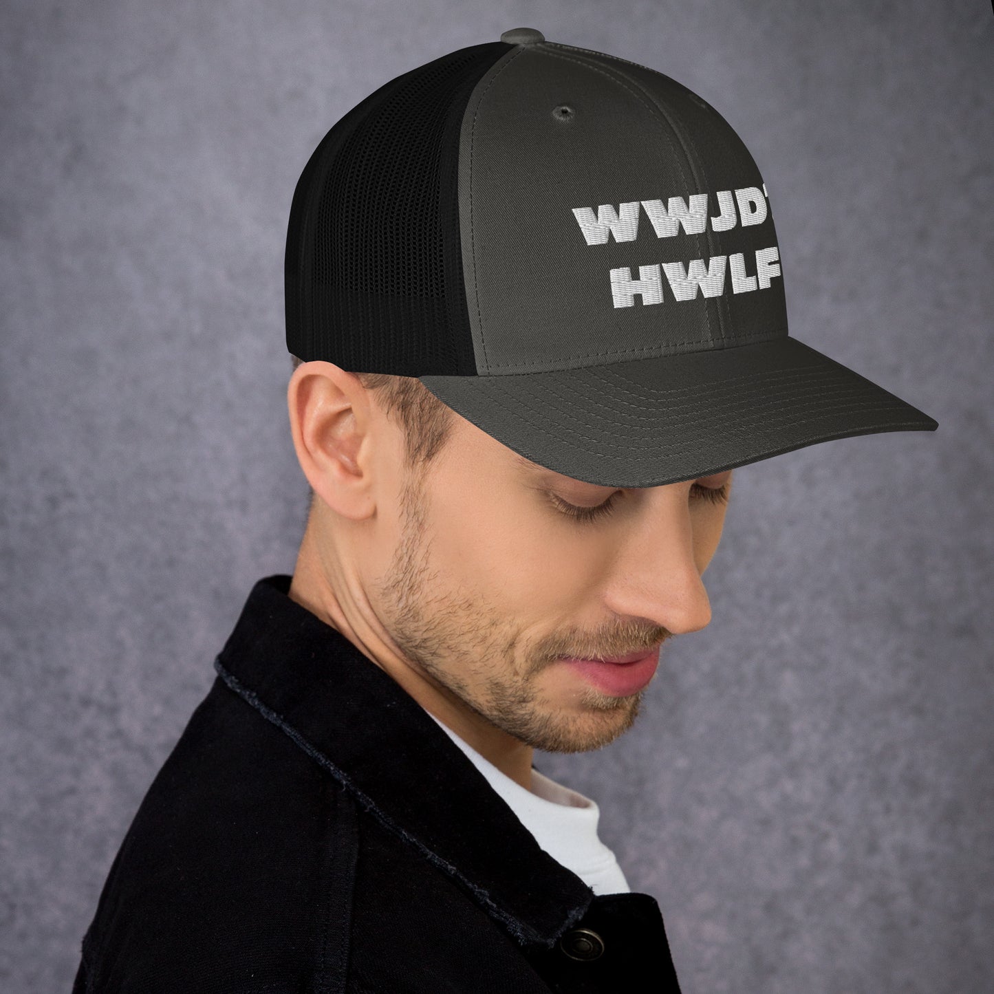 Trucker Cap – WWJD? HWLF (13 variations)