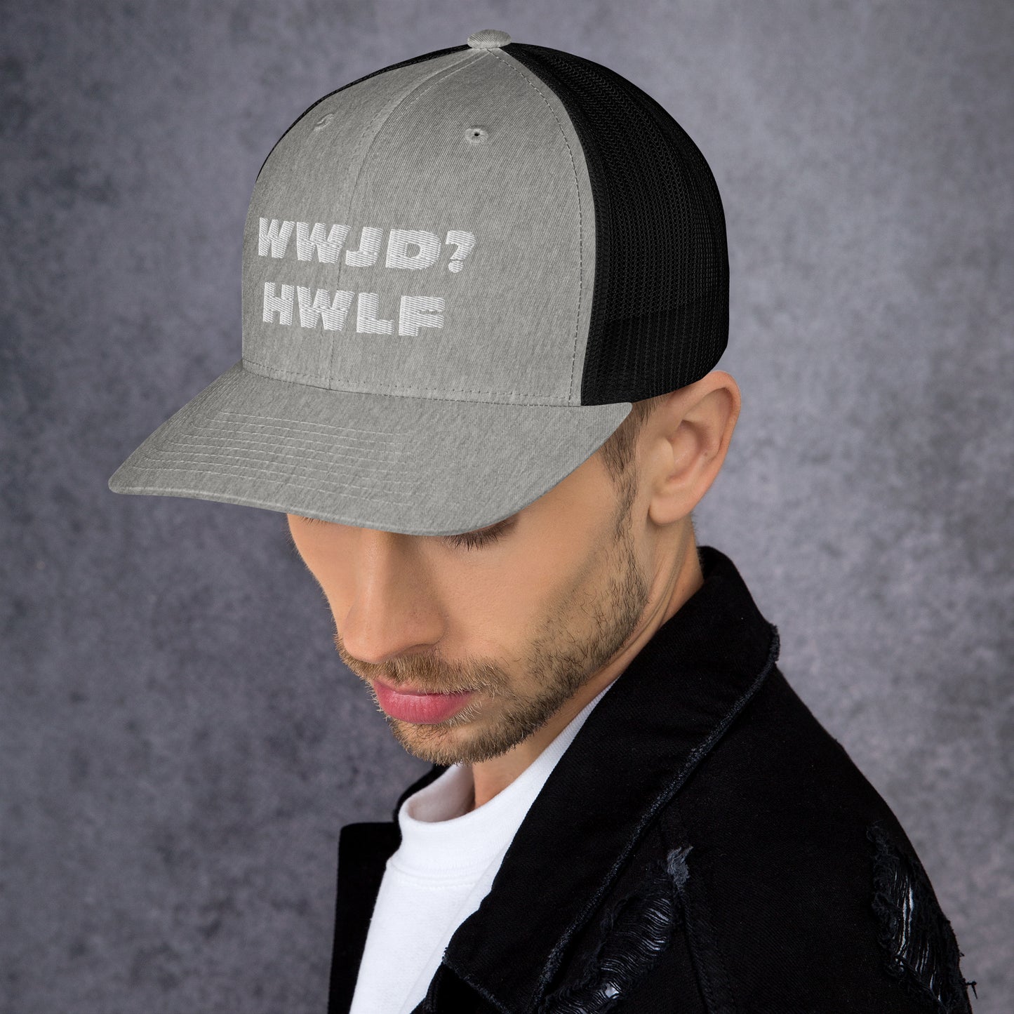 Trucker Cap – WWJD? HWLF (13 variations)