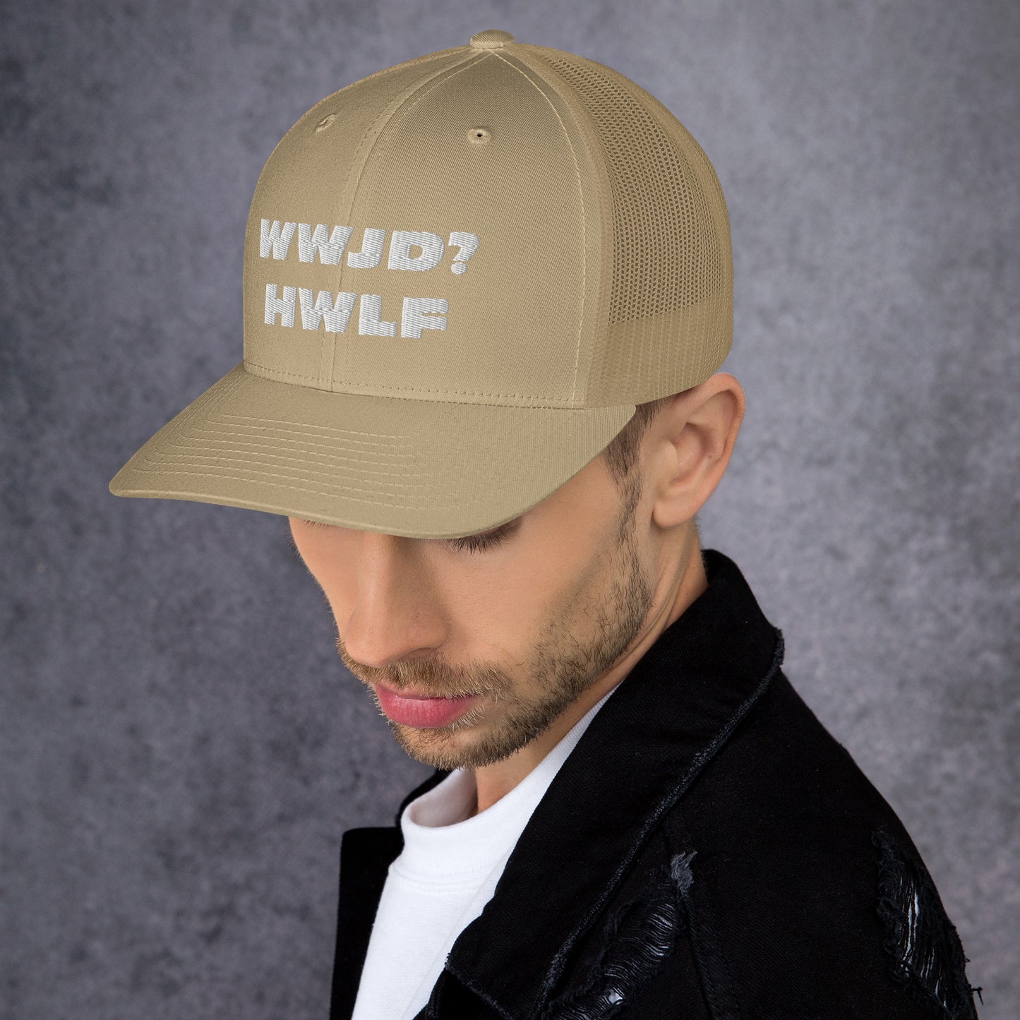 Trucker Cap – WWJD? HWLF (13 variations)