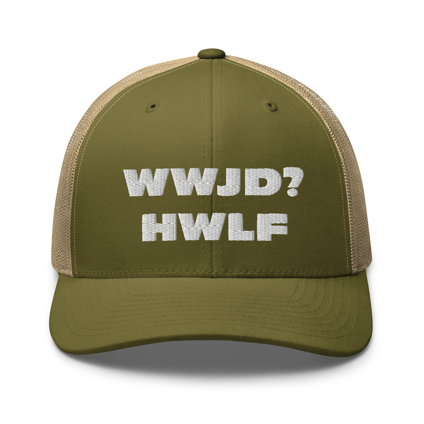 Trucker Cap – WWJD? HWLF (13 variations)