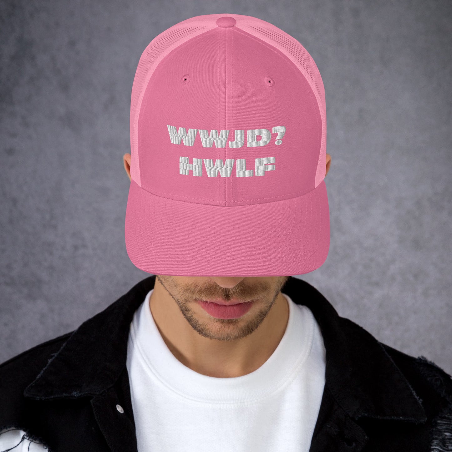 Trucker Cap – WWJD? HWLF (13 variations)