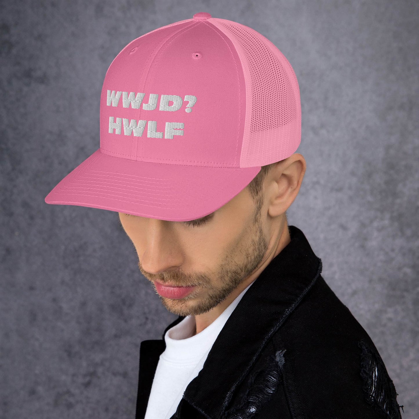 Trucker Cap – WWJD? HWLF (13 variations)