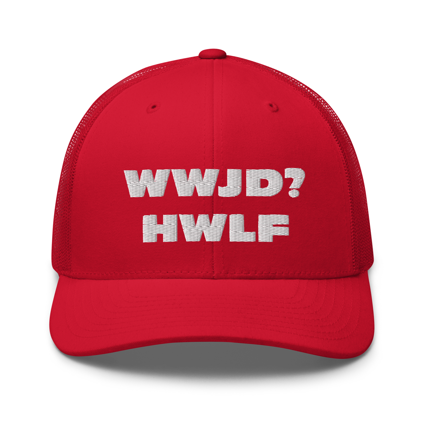 Trucker Cap – WWJD? HWLF (13 variations)