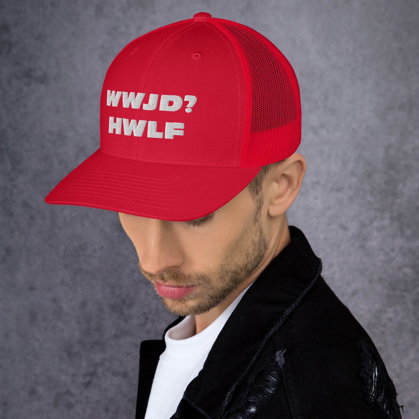 Trucker Cap – WWJD? HWLF (13 variations)