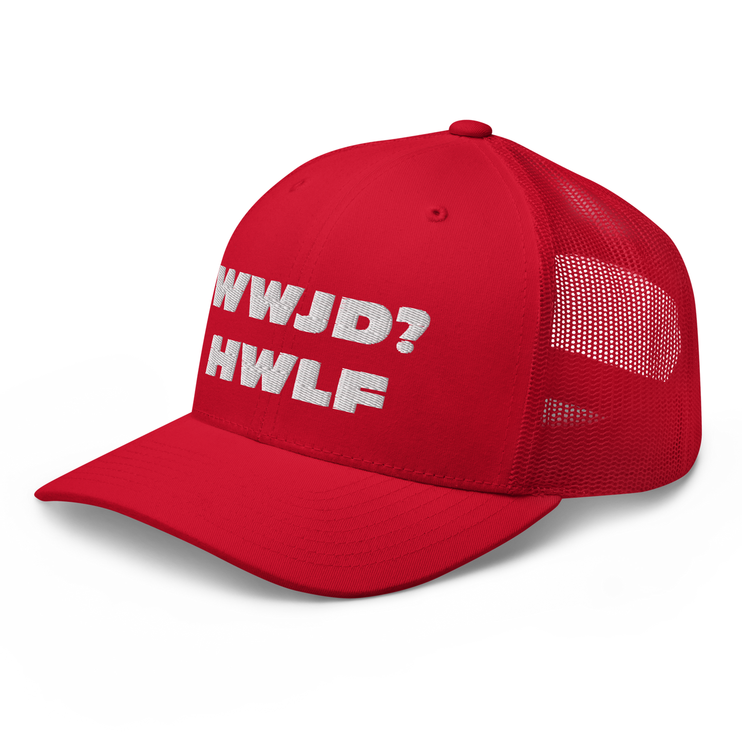 Trucker Cap – WWJD? HWLF (13 variations)