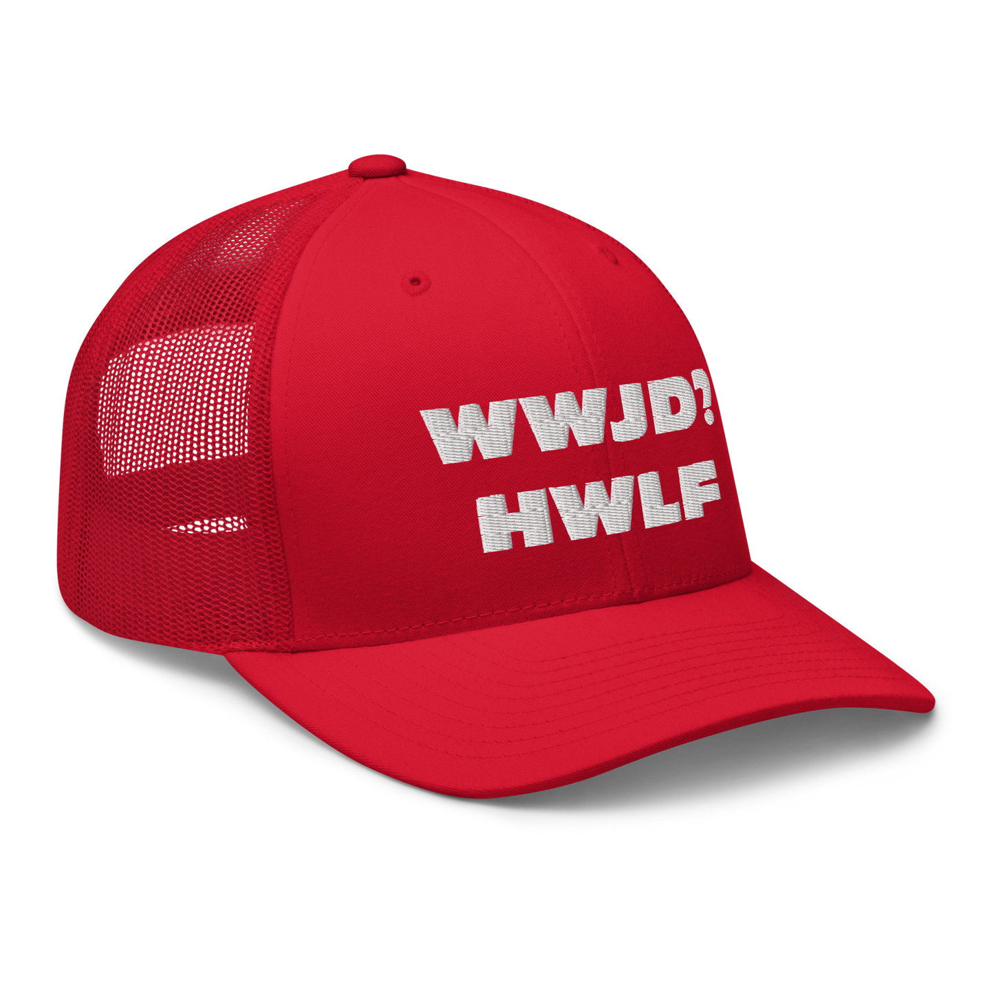 Trucker Cap – WWJD? HWLF (13 variations)