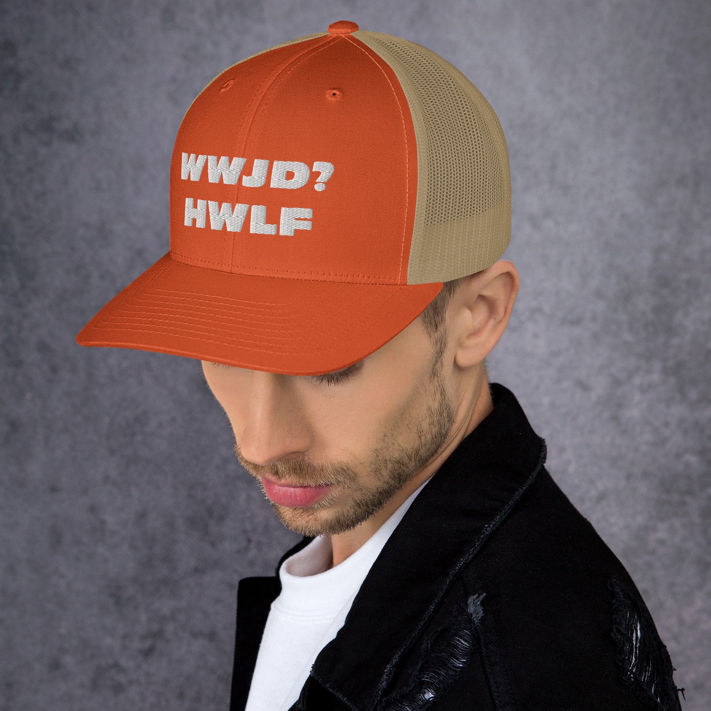 Trucker Cap – WWJD? HWLF (13 variations)