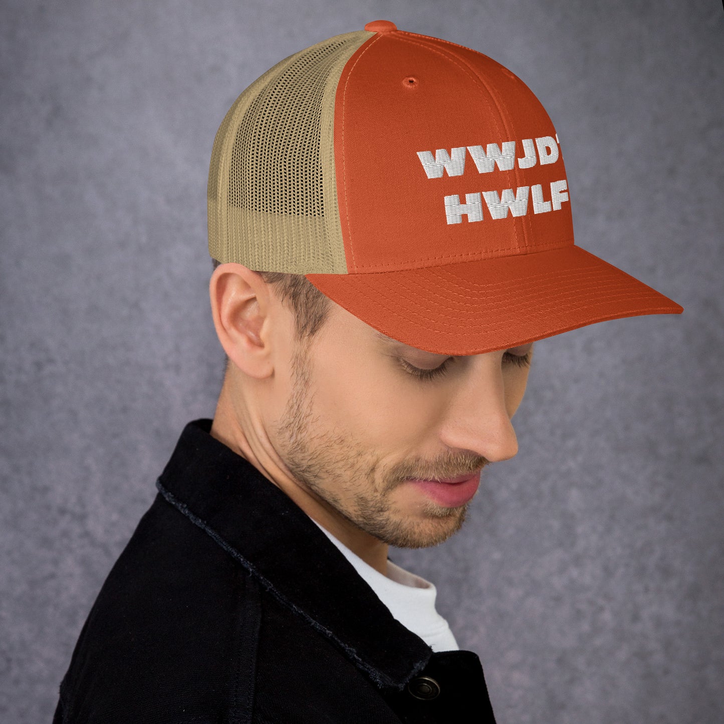 Trucker Cap – WWJD? HWLF (13 variations)