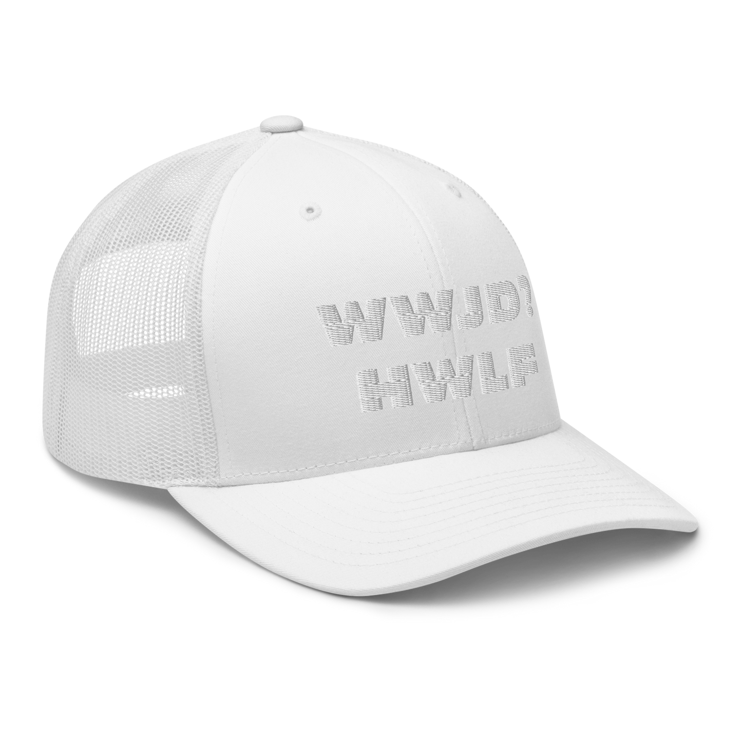 Trucker Cap – WWJD? HWLF (13 variations)