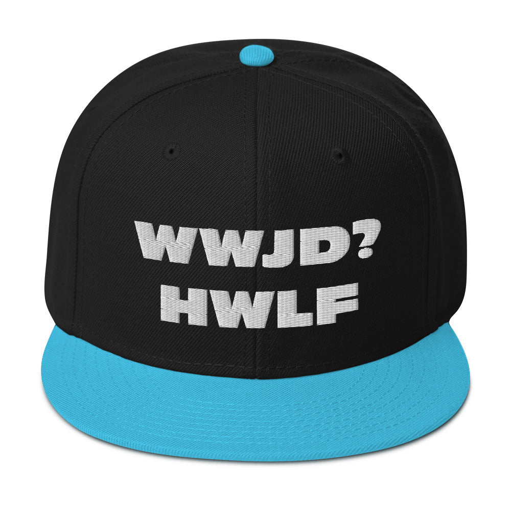 Snapback Hat – WWJD? HWLF (17 variations)