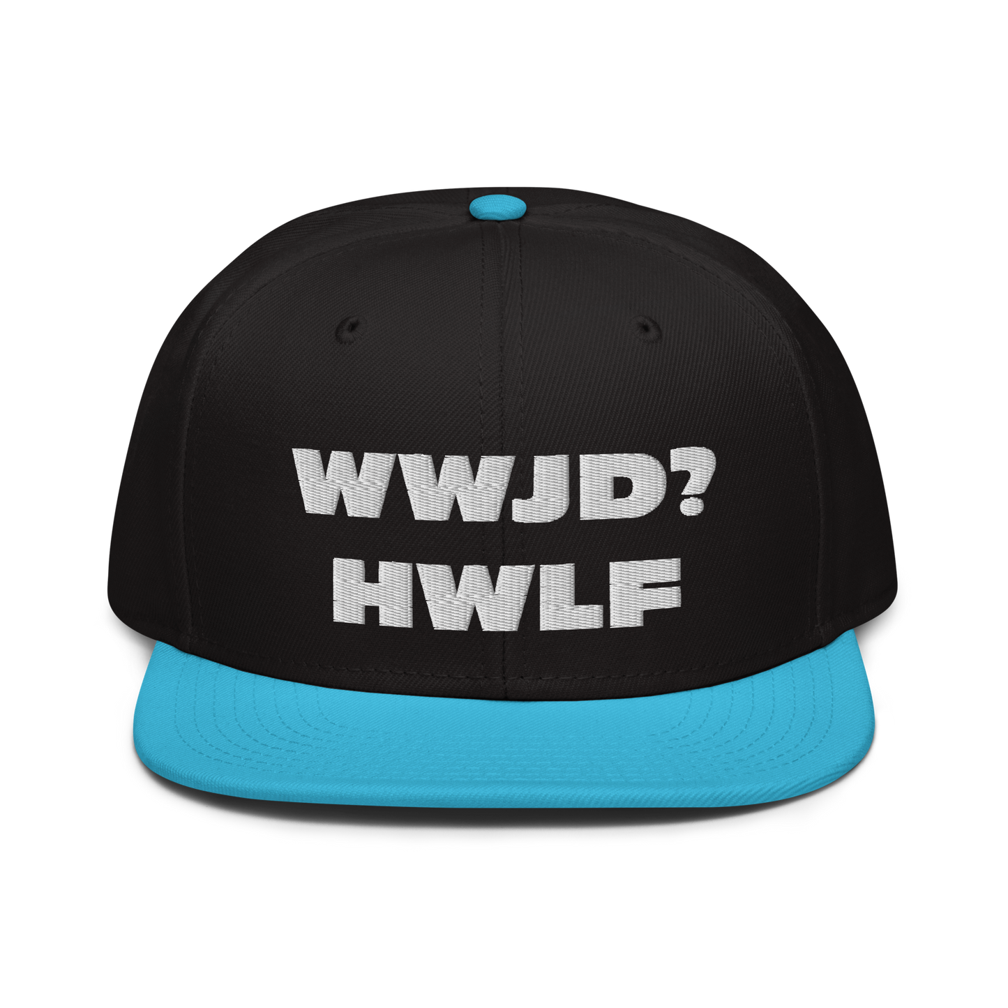 Snapback Hat – WWJD? HWLF (17 variations)