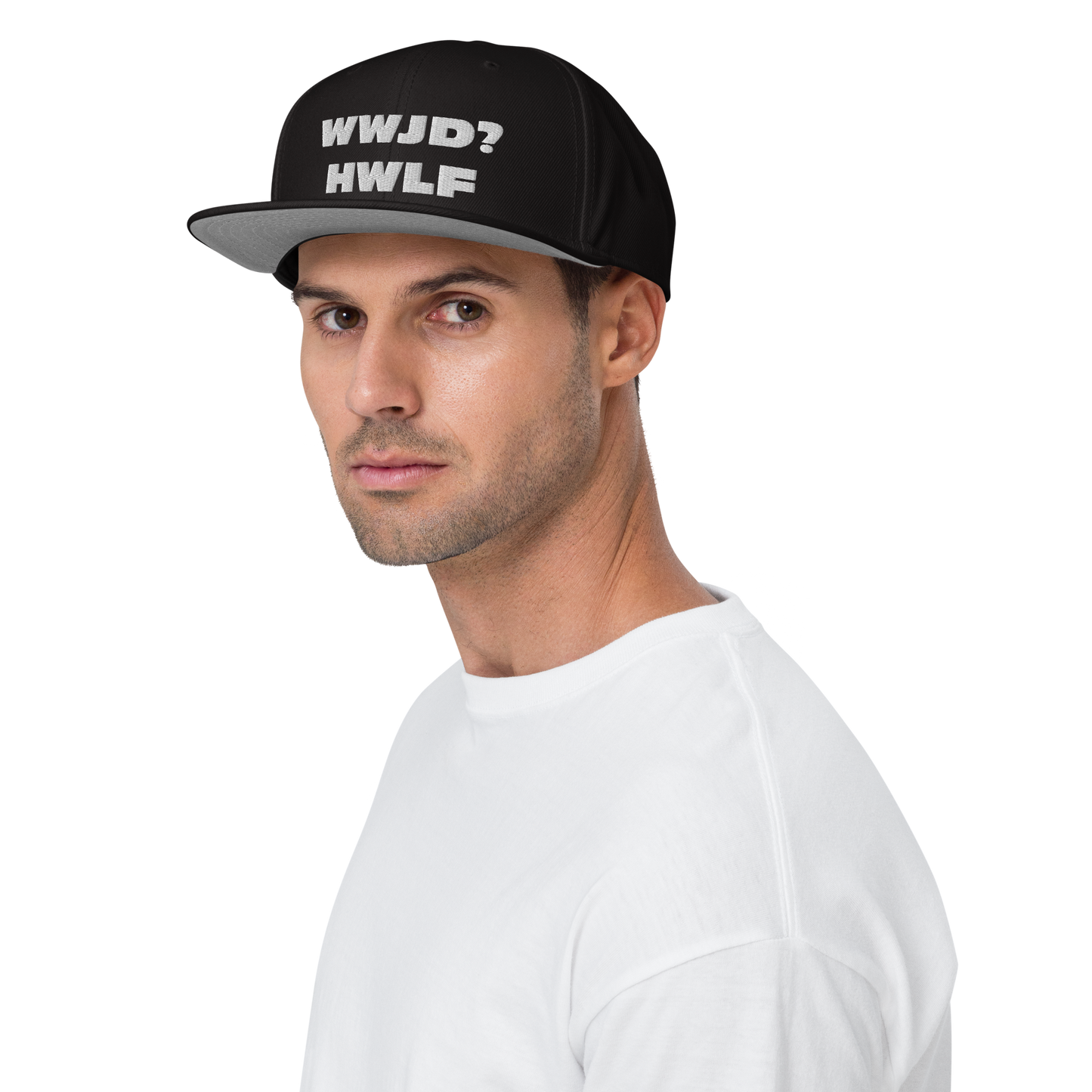 Snapback Hat – WWJD? HWLF (17 variations)