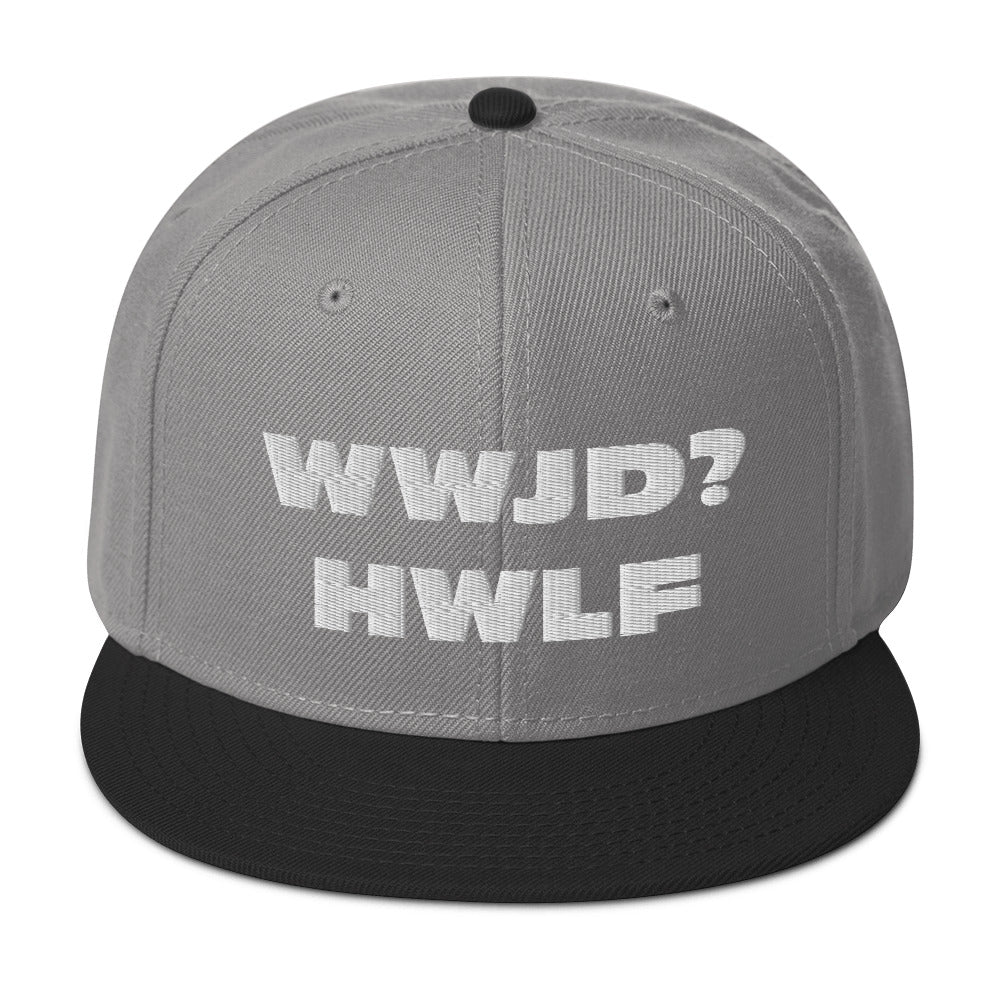 Snapback Hat – WWJD? HWLF (17 variations)