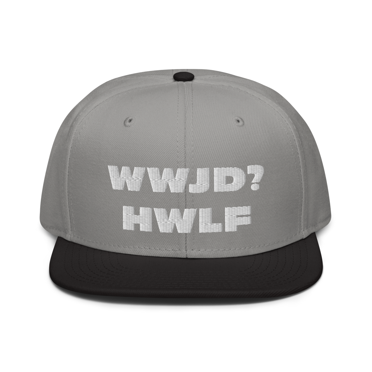 Snapback Hat – WWJD? HWLF (17 variations)