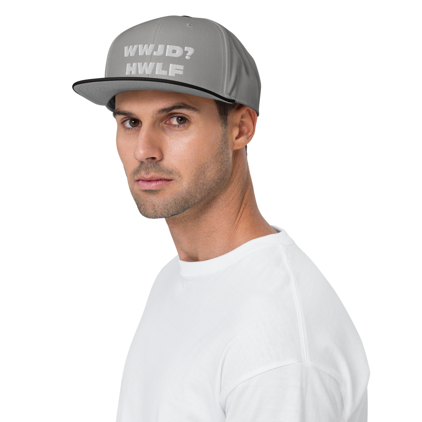 Snapback Hat – WWJD? HWLF (17 variations)