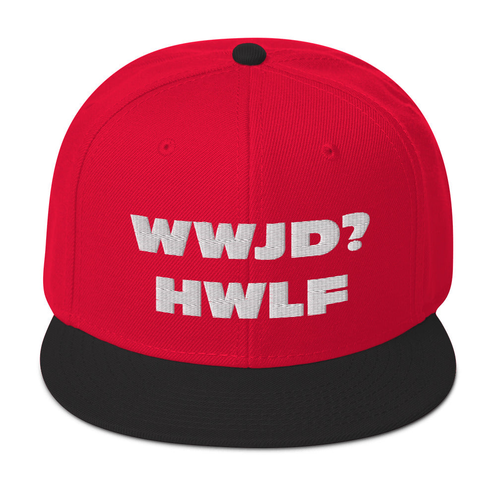 Snapback Hat – WWJD? HWLF (17 variations)