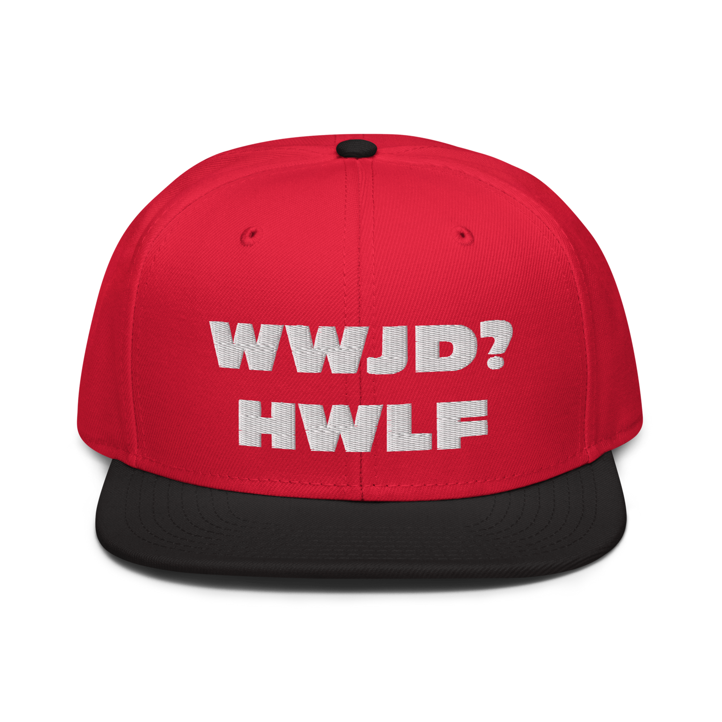 Snapback Hat – WWJD? HWLF (17 variations)