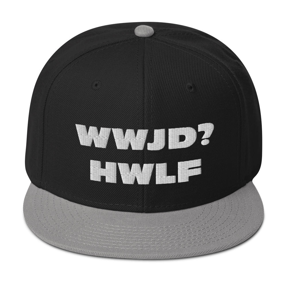 Snapback Hat – WWJD? HWLF (17 variations)