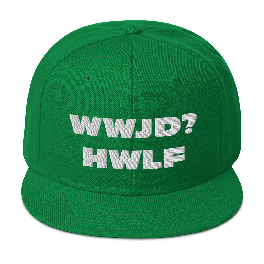 Snapback Hat – WWJD? HWLF (17 variations)