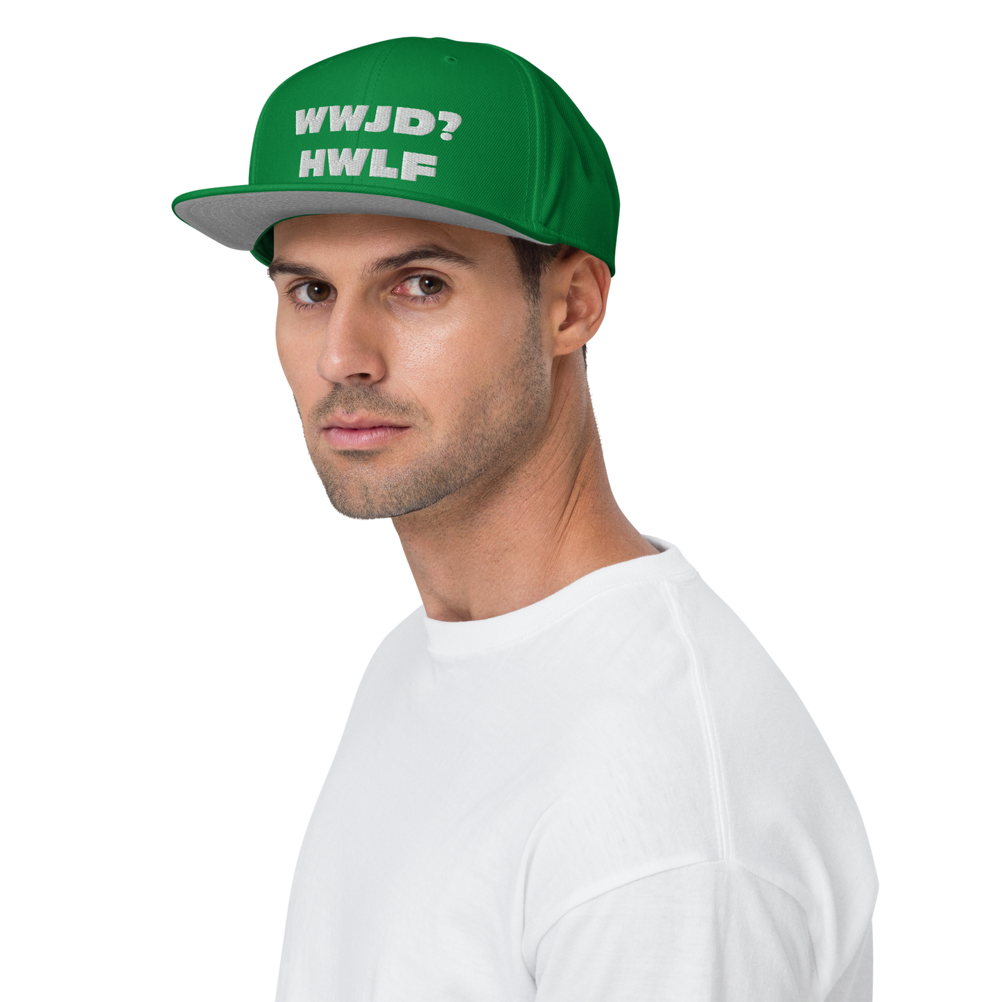 Snapback Hat – WWJD? HWLF (17 variations)