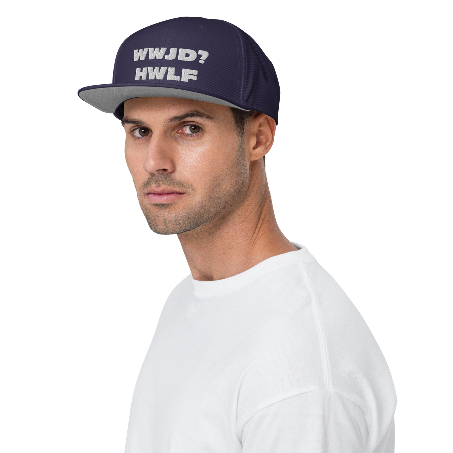 Snapback Hat – WWJD? HWLF (17 variations)