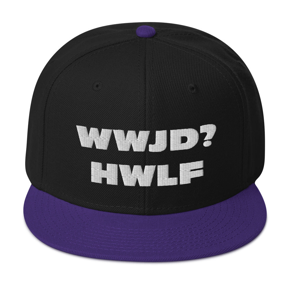 Snapback Hat – WWJD? HWLF (17 variations)