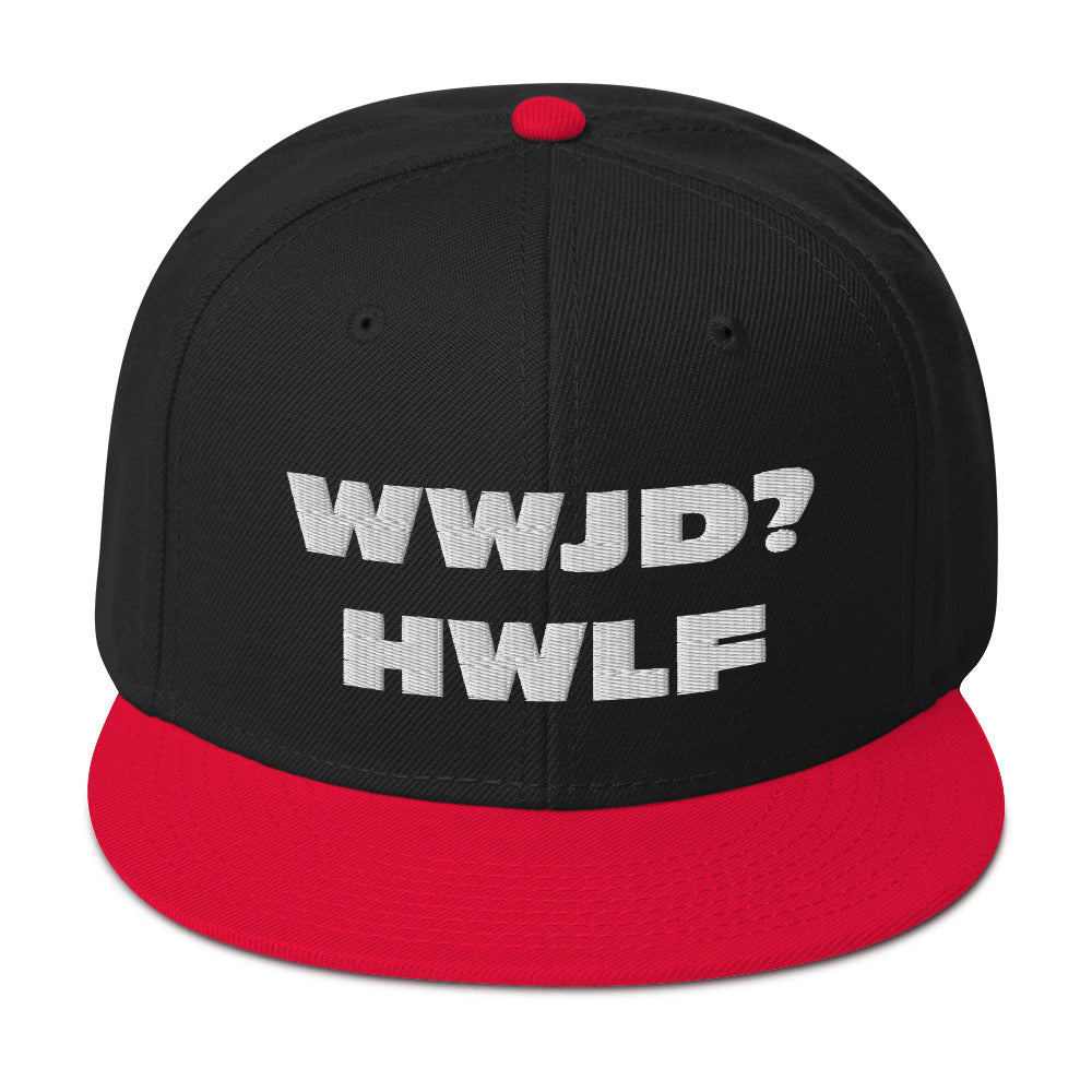 Snapback Hat – WWJD? HWLF (17 variations)