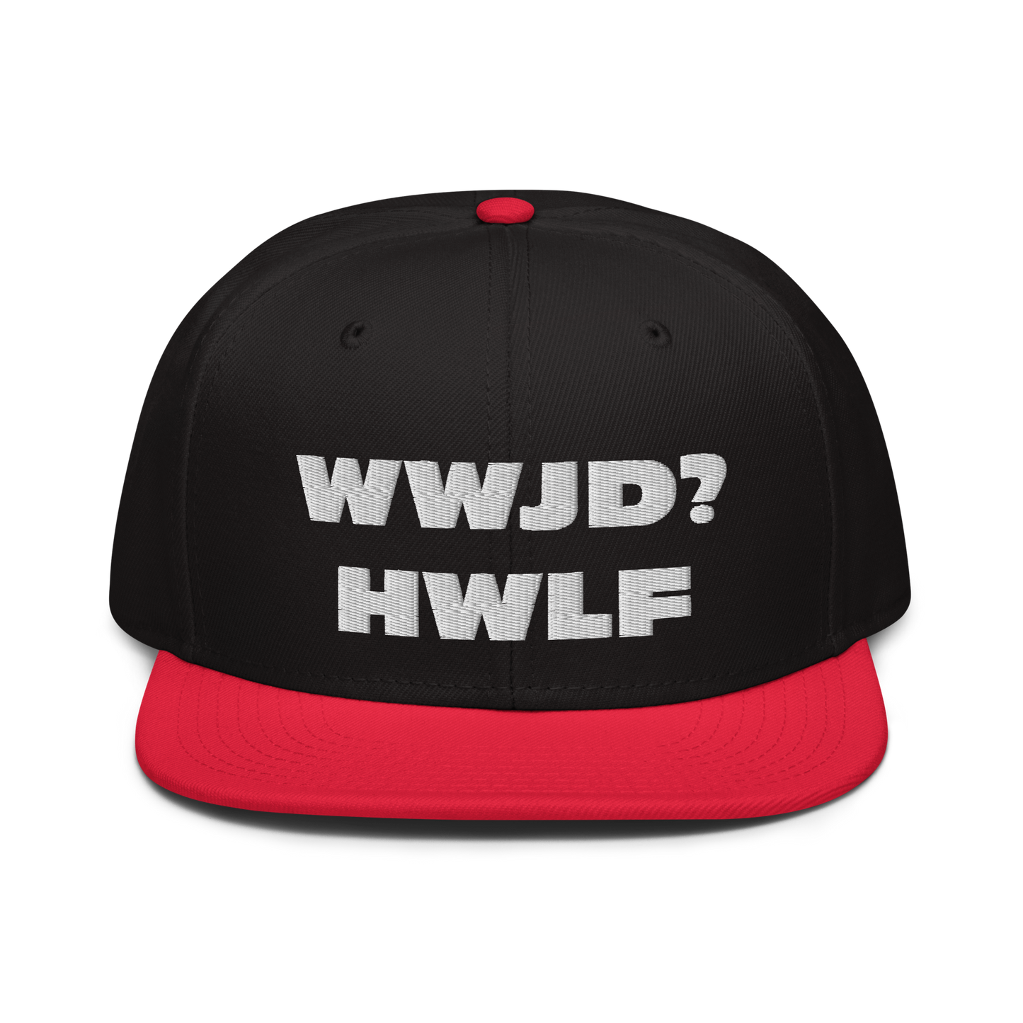 Snapback Hat – WWJD? HWLF (17 variations)