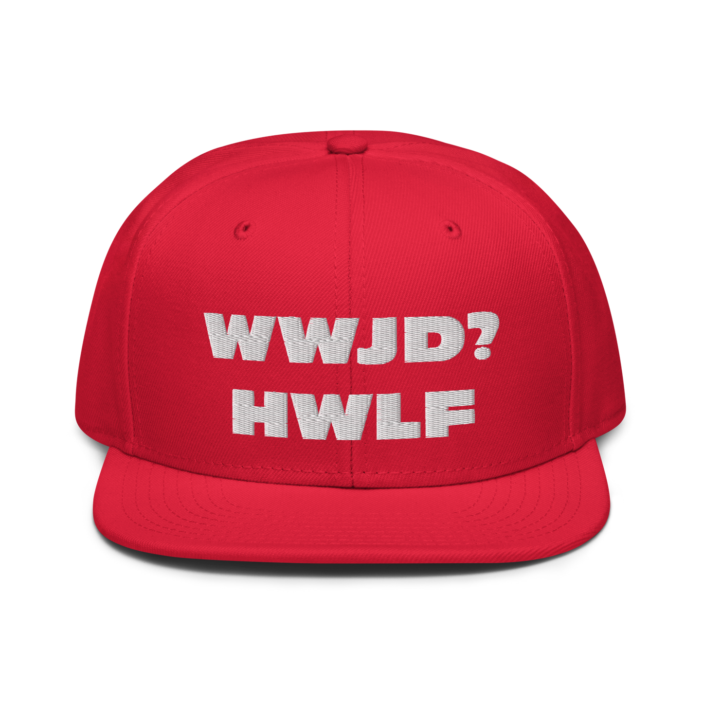 Snapback Hat – WWJD? HWLF (17 variations)