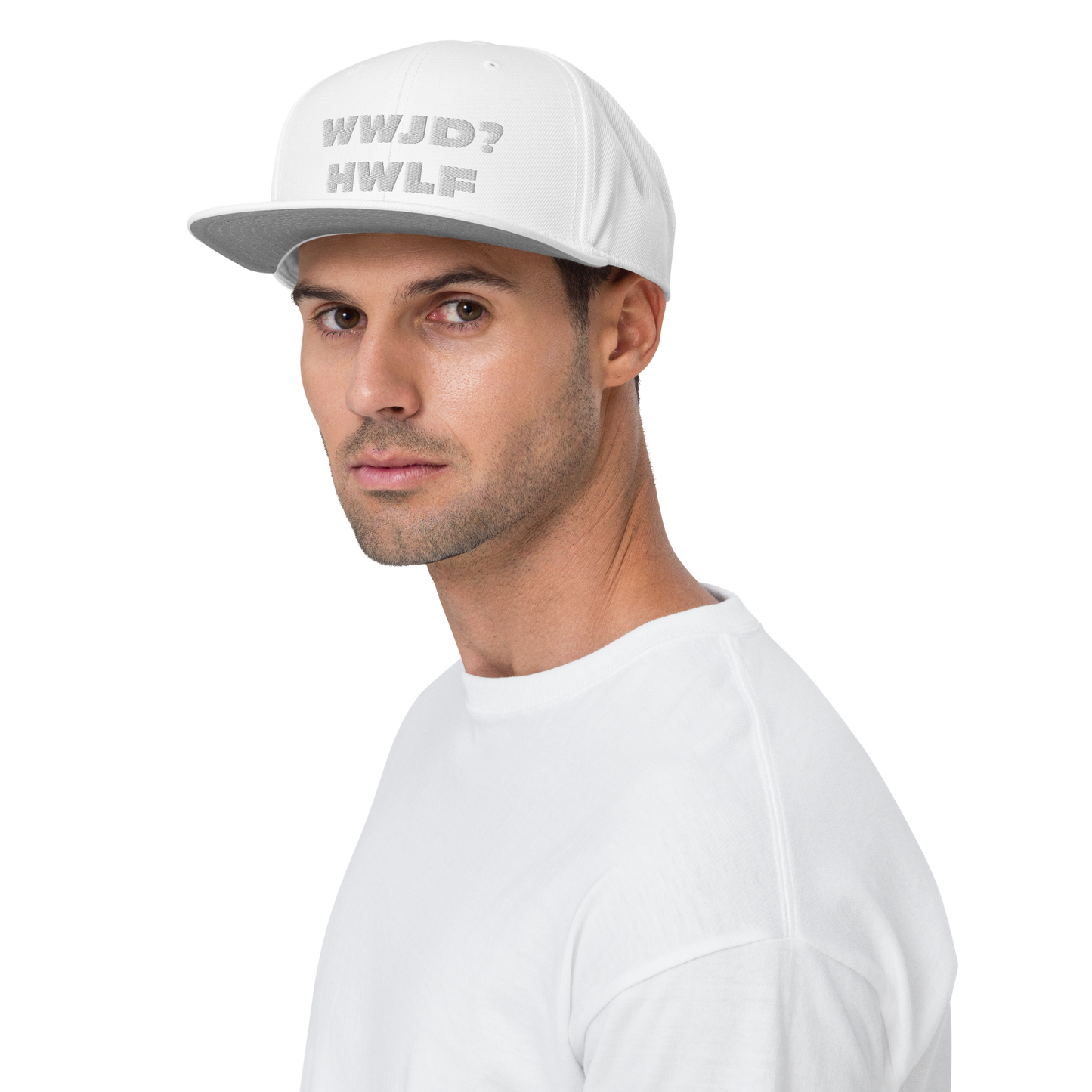 Snapback Hat – WWJD? HWLF (17 variations)